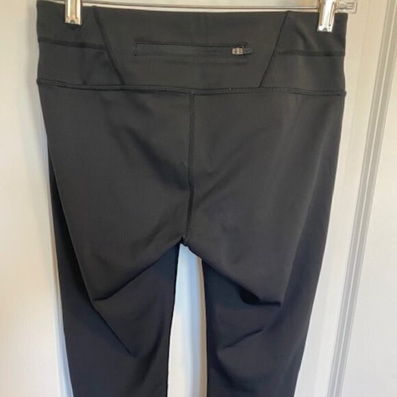 ATHLETA Capri Wide Waist Black Leggings Tights Small - Picture 8 of 13